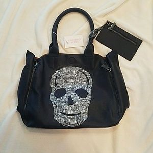 Navy Blue Skull Purse from Kimberley Model